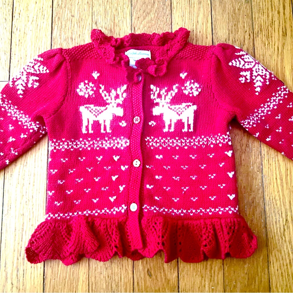 Ralph Lauren 
Cardigan Sweater - 6M
No rips/stains; EUC 
From Saks 5th Ave; SFPF